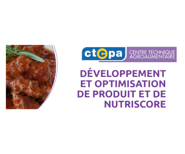 The CTCPA accompanies you: product development and optimization and NUTRISCORE!