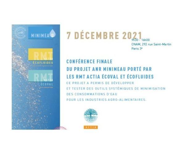 CONFERENCE FINALE DU PROJET ANR MINIMEAU