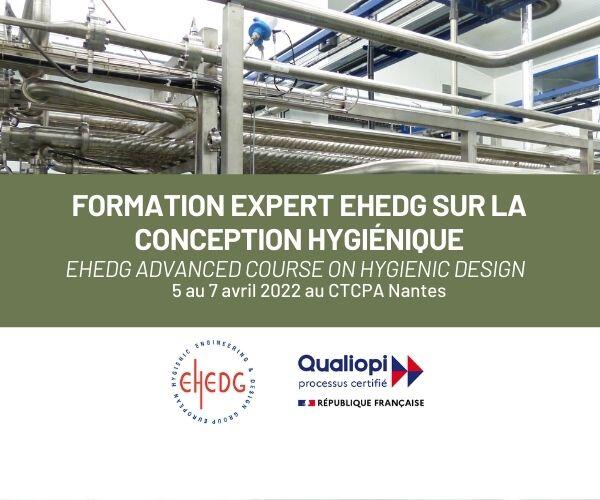 Formez vos experts en conception hygiénique ! – Formation officielle de l’EHEDG à Nantes du 5 au 7 avril 2022