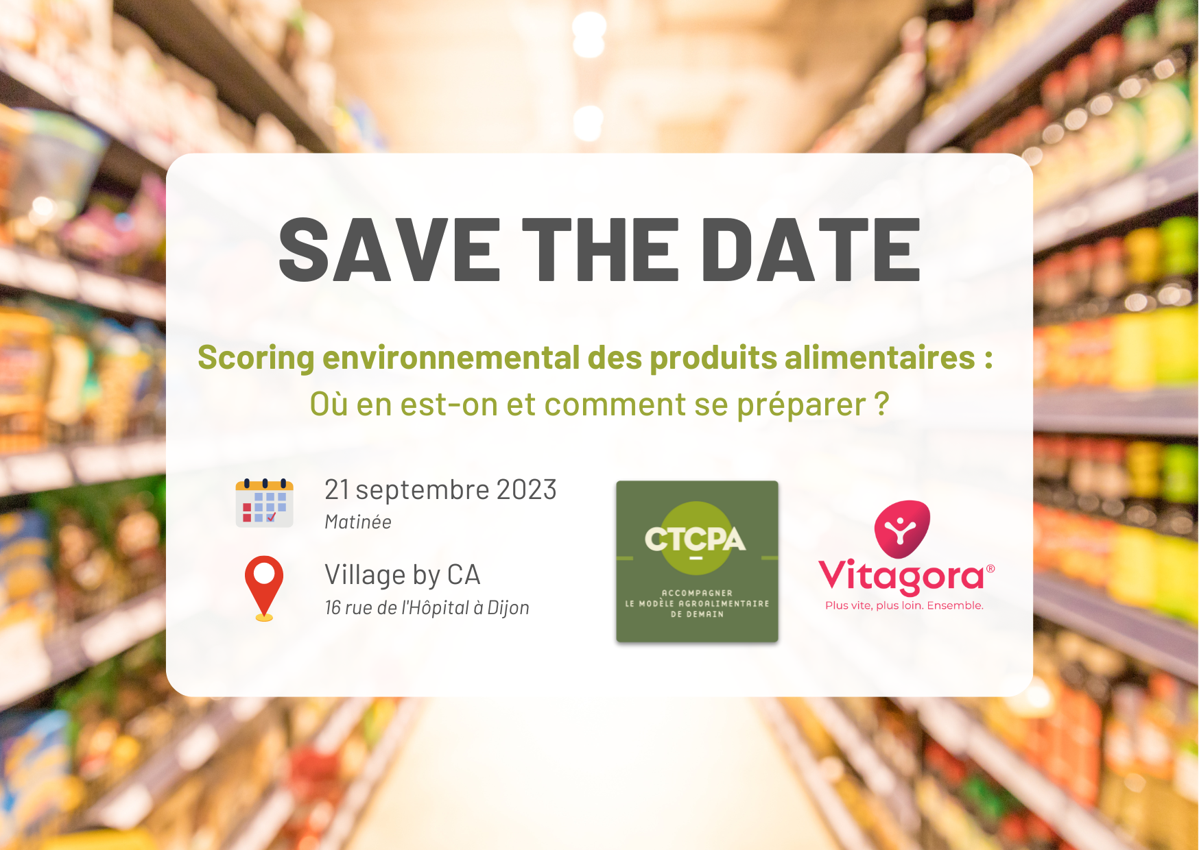 [Matinée thématique] Scoring environnemental des produits alimentaires : où en est-on et comment se préparer ?